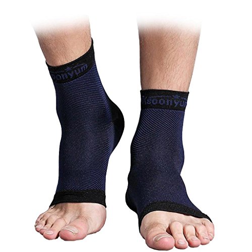 ASOONYUM Plantar Fasciitis Socks (1 Pair) Night Splint - Ultra-Stretch ...