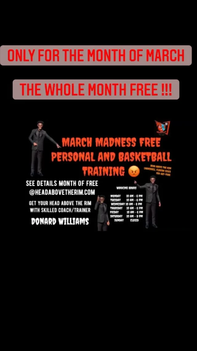 ONLY FOR THE MONTH OF MARCH 
THE WHOLE MONTH FREE !!!